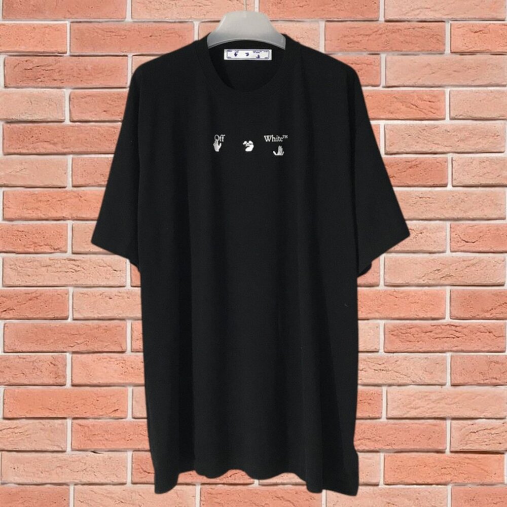 Off-White Crew Neck Short Sleeve Black